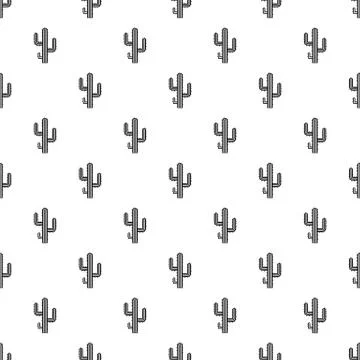 Cactus pattern Stock Illustration