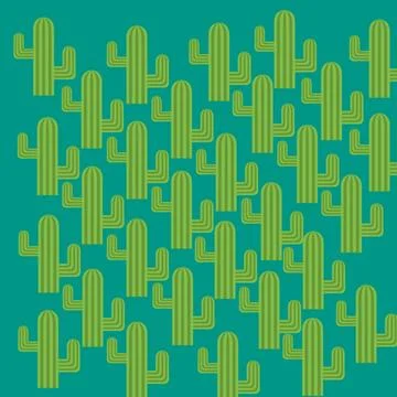 Cactus pattern Stock Illustration