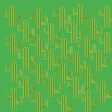 Cactus pattern Stock Illustration