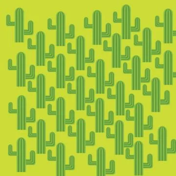 Cactus pattern Stock Illustration