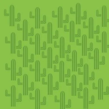Cactus pattern Stock Illustration