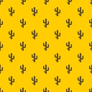 Cactus pattern vector Illustrazione stock