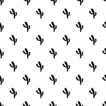 Cactus pattern vector seamless イラスト素材