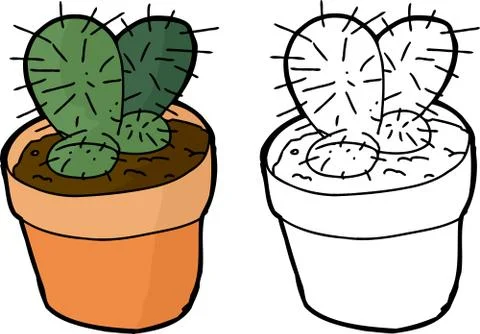 Cactus plant Stock Illustration