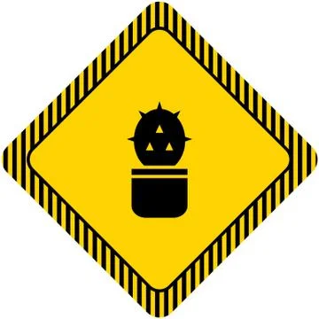 Cactus in pot Stock Illustration