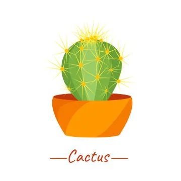 Cactus in a pot Stock Illustration