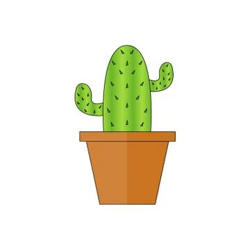 Cactus in a pot Stock Illustration