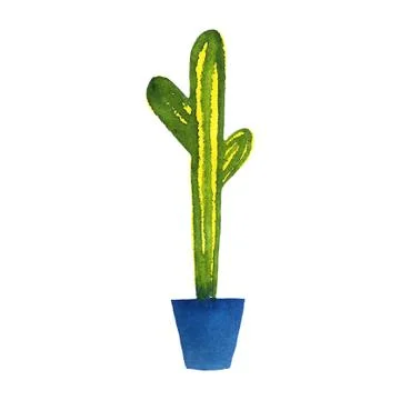 Cactus in the pot Stock Illustration