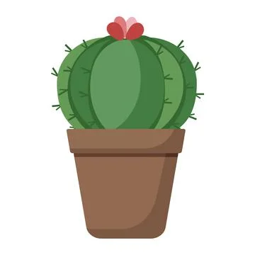 Cactus pot Stock Illustration