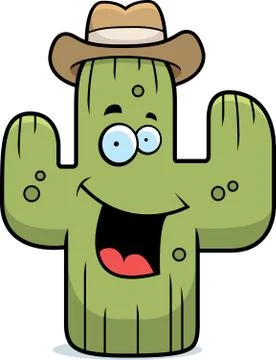 Cactus Smiling Stock Illustration