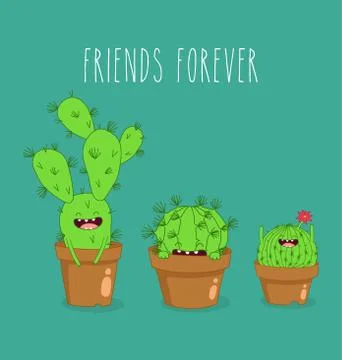 Cactus symbols Stock Illustration