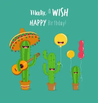 Cactus symbols Stock Illustration