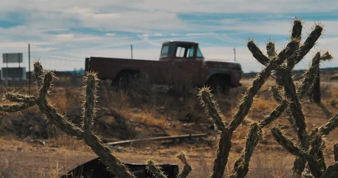 Cactus Truck Stock Footage 87622934