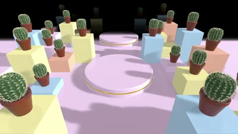 Cactus Tunnel Background Stock-Footage 259739719
