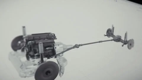 Cad computer design program drafting the machine engine parts prototype 動画素材 252227671