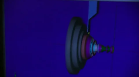 CAD Design Zoom Out to Operator Stock Footage 57463908