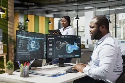 CAD designer uses artificial intelligence to refine turbine, boosts power output Stock Photos
