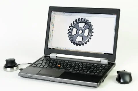 CAD Laptop Stock Photos