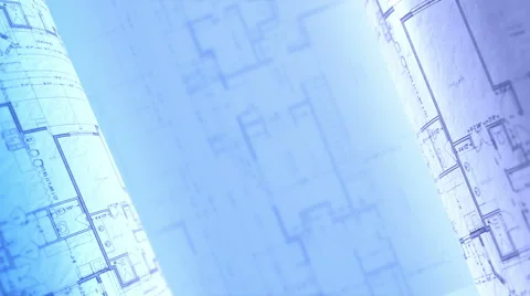 CAD project. Architectural Plans Background, Architecture Blueprints. Loop. Stock Footage 61896394