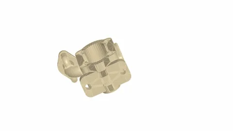 CAD Render of Machined Pump Housing Component, three dimensional computer a.. Stock-Footage 335539983