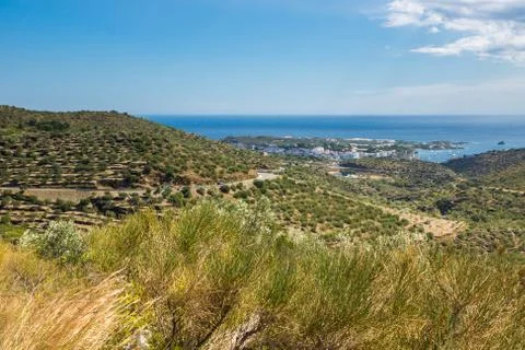 Cadaques at Costa Brava, in Spain Stock Photos
