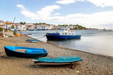 Cadaques at Costa Brava, in Spain Stock Photos