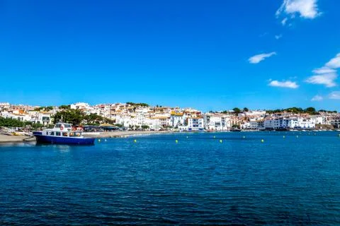 Cadaques at Costa Brava, in Spain Stock Photos