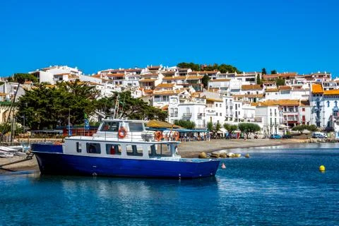 Cadaques at Costa Brava, in Spain Stock Photos