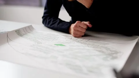 Cadastre Land Map Plot Stock Footage 264927137