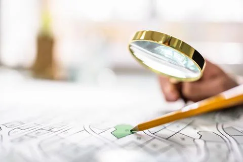 Cadastre Land Map Plot Fotos de archivo