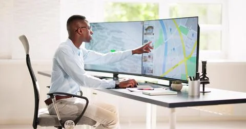 Cadastre Map Plan Fotos de archivo