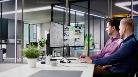 Cadastre Plot Land Map. Building Project Vídeos de archivo 264027602