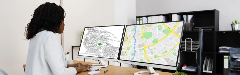 Cadastre Plot Land Map. Building Project Fotos de archivo