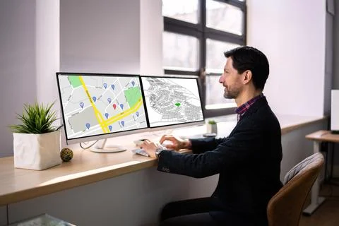 Cadastre Plot Land Map. Building Project Fotos de archivo
