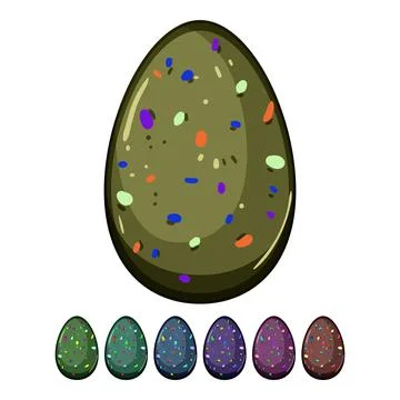Cadbury chocolate egg cartoon vector graphic Stock Illustration