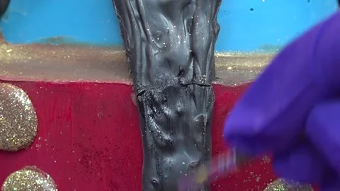 Cadbury World chocolatiers create Nutcracker model 스톡 동영상 165350206