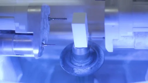 CadCam tooth milling process Stock Footage 73530666