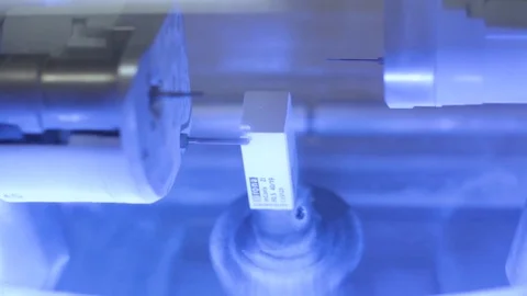 CadCam tooth milling process Stock Footage 73530693