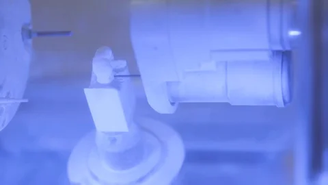 CadCam tooth milling process Stock Footage 73530706