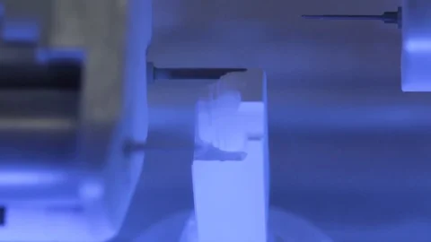 CadCam tooth milling process Stock Footage 73530733