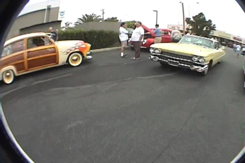 Caddilac driveby Stock Footage 367053