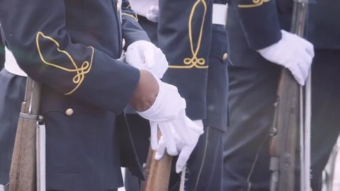 Cadet wearing gloves 動画素材 77762636
