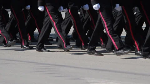 Cadets marching 動画素材 23308821