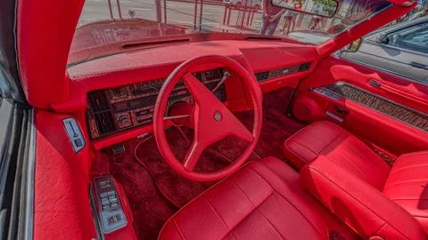 Cadillac Deville 1970 interior Stock Photos