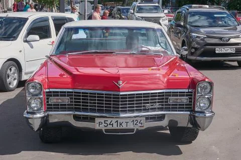 Cadillac Deville front view 스톡 사진