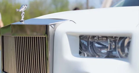 Cadillac. Front perspective view, close-up. Stock Footage 51325509