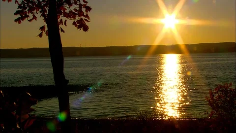 Cadillac MI Sunset WS 스톡 동영상 74478440