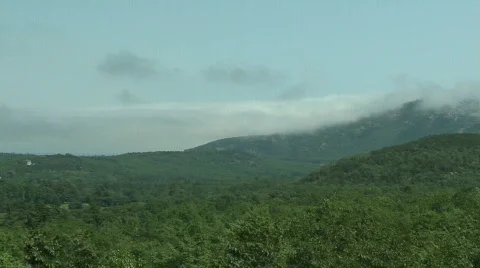 Cadillac Mountain Pan Video stock 146755
