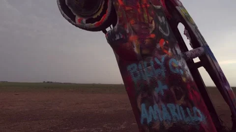 Cadillac Ranch Stock Footage 7745837