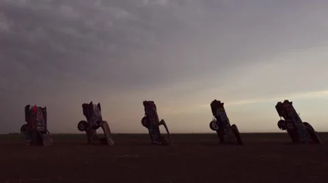 Cadillac Ranch Stock Footage 7745848